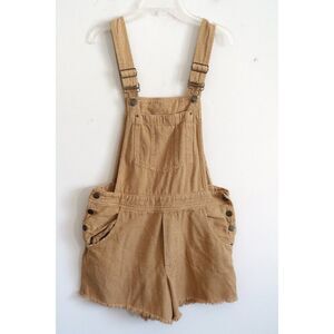 Anthropologie Pilcro Tan Short Overalls - Size 27